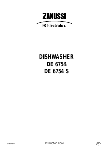 Handleiding Zanussi-Electrolux DE6754S Vaatwasser