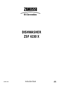 Handleiding Zanussi-Electrolux ZSF6150S Vaatwasser