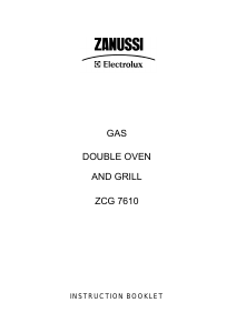 Bruksanvisning Zanussi-Electrolux ZCG7610SVN Spis
