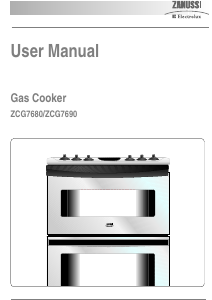 Bruksanvisning Zanussi-Electrolux ZCG7690XN Spis