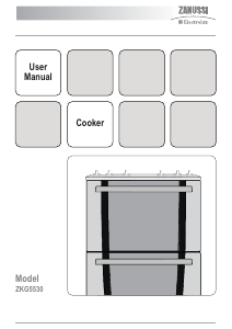 Bruksanvisning Zanussi-Electrolux ZKG5530WN Spis