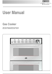 Bruksanvisning Zanussi-Electrolux ZCG7551XN Spis