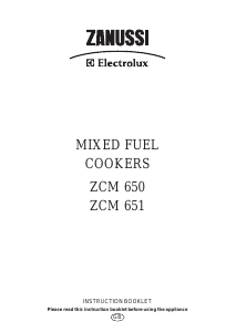 Bruksanvisning Zanussi-Electrolux ZCM651X Spis
