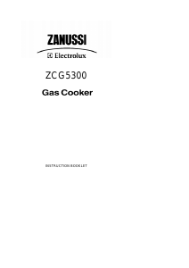 Bruksanvisning Zanussi-Electrolux ZCG5300WN Spis