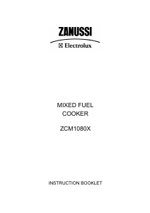 Bruksanvisning Zanussi-Electrolux ZCM1080X Spis