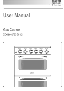 Bruksanvisning Zanussi-Electrolux ZCG5001XN Spis