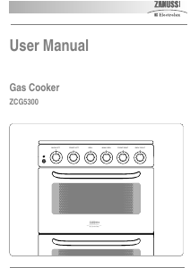 Bruksanvisning Zanussi-Electrolux ZCG5300SVN Spis