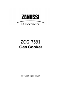 Bruksanvisning Zanussi-Electrolux ZCG7691XL Spis