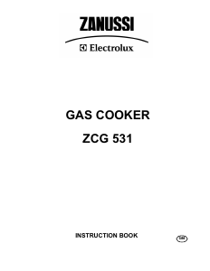 Bruksanvisning Zanussi-Electrolux ZCG531X Spis