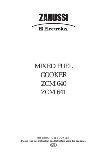 Bruksanvisning Zanussi-Electrolux ZCM641X Spis