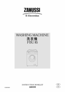 Handleiding Zanussi-Electrolux FBU 85 Wasmachine