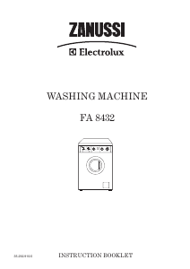 Handleiding Zanussi-Electrolux FA 8432 Wasmachine