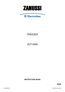 Bruksanvisning Zanussi-Electrolux ZUT6246 Frys