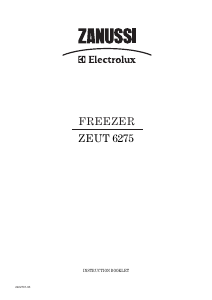 Manual Zanussi-Electrolux ZEUT6275 Freezer