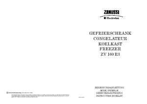 Mode d’emploi Zanussi-Electrolux ZV160R3 Congélateur