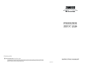 Bruksanvisning Zanussi-Electrolux ZEUC2120 Frys