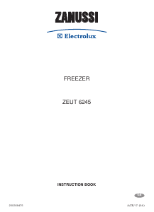 Bruksanvisning Zanussi-Electrolux ZEUT6245 Frys
