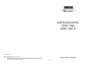 Bruksanvisning Zanussi-Electrolux ZERC3025X Kylskåp