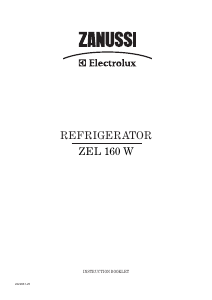 Bruksanvisning Zanussi-Electrolux ZEL160W Kylskåp