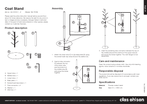 Handleiding Clas Ohlson GX-YOGI Kapstok