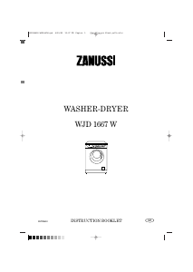 Bruksanvisning Zanussi WJD1667W Kombinerad tvätt-tork