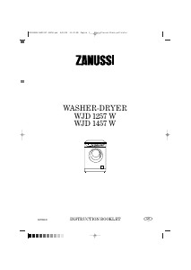 Handleiding Zanussi WJD1457W Was-droog combinatie