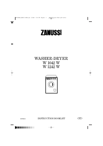 Bruksanvisning Zanussi W1042W Kombinerad tvätt-tork