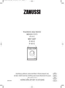 Panduan Zanussi F 655 G Mesin Cuci