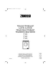 Bedienungsanleitung Zanussi F 1425 Waschmaschine