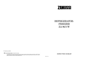 Bruksanvisning Zanussi ZA96/3W Kyl-frys
