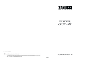 Handleiding Zanussi CZUF145W Vriezer