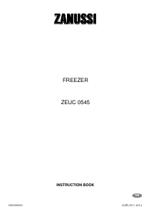 Bruksanvisning Zanussi ZEUC 0545 Frys