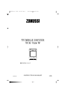 Handleiding Zanussi TCE 7124 W Wasdroger