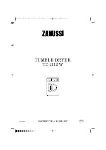 Handleiding Zanussi TD 4112 W Wasdroger