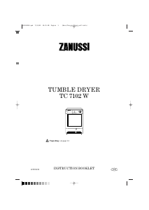 Handleiding Zanussi TC 7102 S Wasdroger