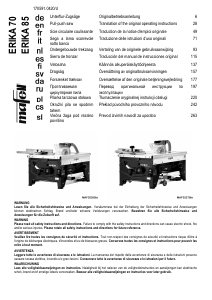 Instrukcja Mafell ERIKA 85 Piła stołowa