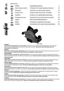 Bedienungsanleitung Mafell MF 26 cc Mauernutfräse