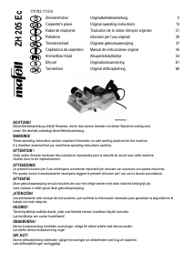 Bruksanvisning Mafell ZH 205 Ec Hyvel