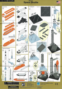 Manual Nanoblock set NBH-014 Space Collection Space shuttle