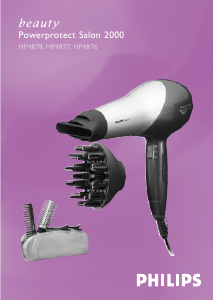 Kullanım kılavuzu Philips HP4876 Saç kurutma makinesi