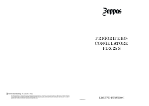 Manuale Zoppas PDX25S Frigorifero-congelatore