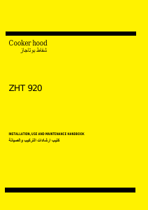 Manual Zanussi ZHT920XE Cooker Hood