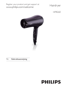 Handleiding Philips HP8260 Haardroger