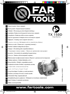 Manuale Far Tools TX 150D Smerigliatrice da banco
