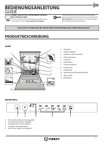Bedienungsanleitung Indesit DMIE 2B19 Geschirrspüler