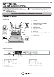 Instrukcja Indesit DIO 3C24 AC E Zmywarka