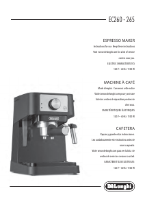 Mode d’emploi DeLonghi EC260BK Machine à expresso