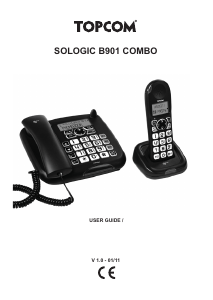 Handleiding Topcom TE-4901 Sologic B901 Combo Draadloze telefoon