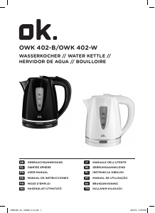 Handleiding OK OWK 402-B Waterkoker