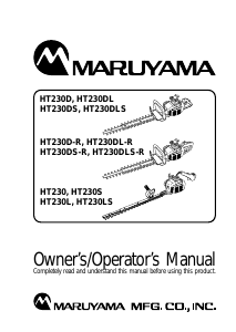 Bruksanvisning Maruyama HT230D-R Häcksax